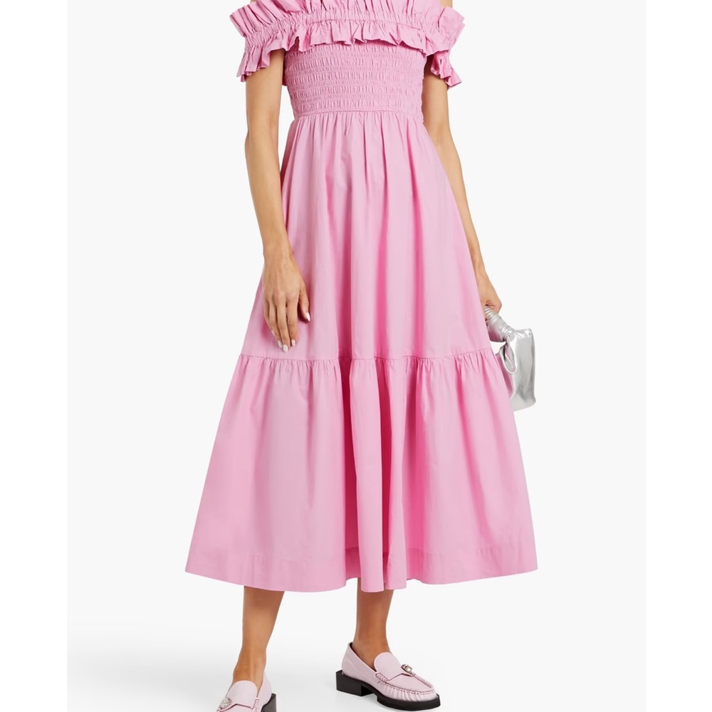 Ganni Pink Midi Dress